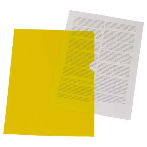 10 Pochettes coins - Jaune 