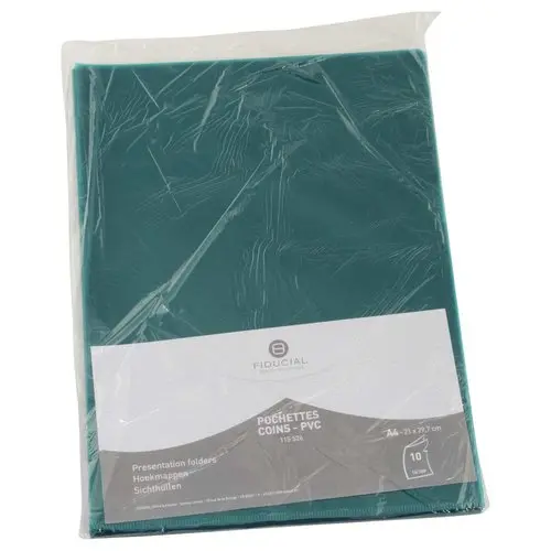 10 Pochettes coins - Vert