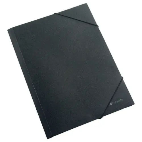 Chemise 3 rabats à élastiques en polypropylène - 5/10e - Noir - FIDUCIAL