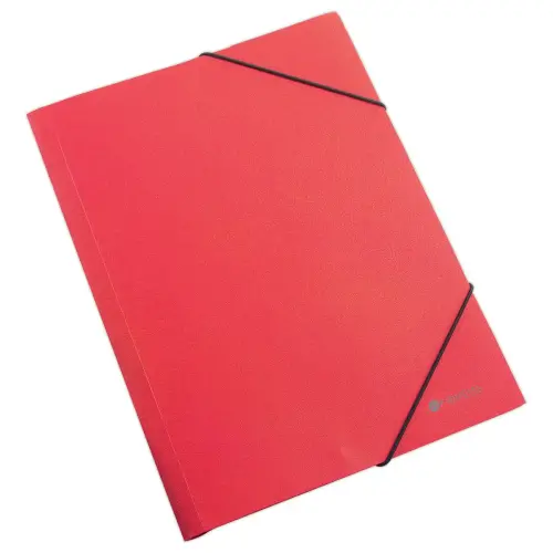 Chemise 3 rabats à élastiques en polypropylène 5/10e - Rouge - FIDUCIAL