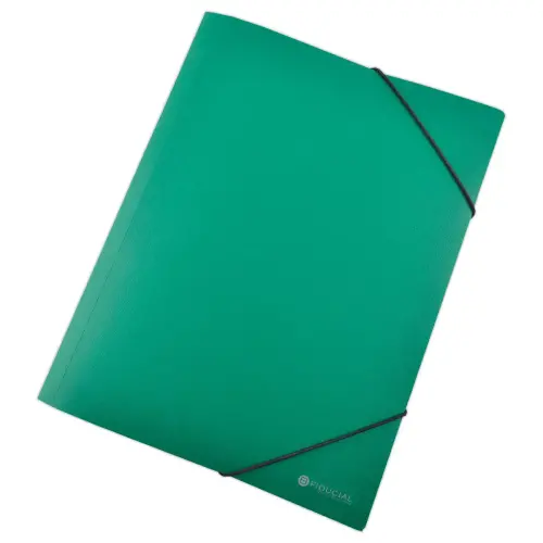 Chemise 3 rabats à élastiques en polypropylène - 5/10e - Vert - FIDUCIAL