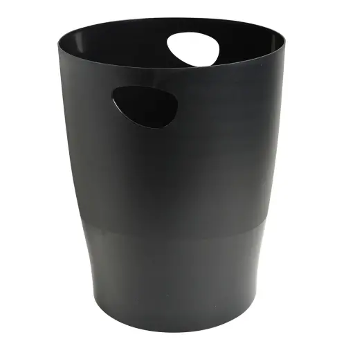 Corbeille à papier - 15 L - Noir - Fiducial