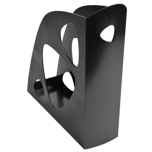 Porte-revues opaque - Dos 8 cm - Noir - Fiducial