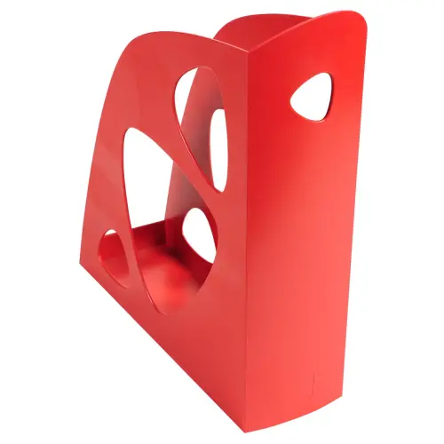 Porte-revues opaque - Dos 8 cm - Rouge - Fiducial