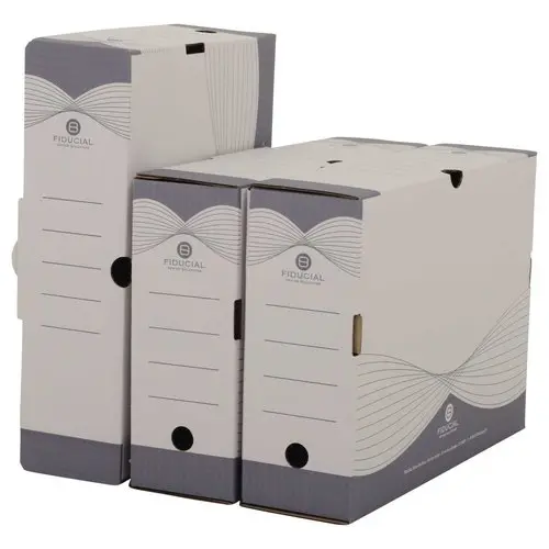10 Boîtes à archives carton - Dos 10 cm - FIDUCIAL