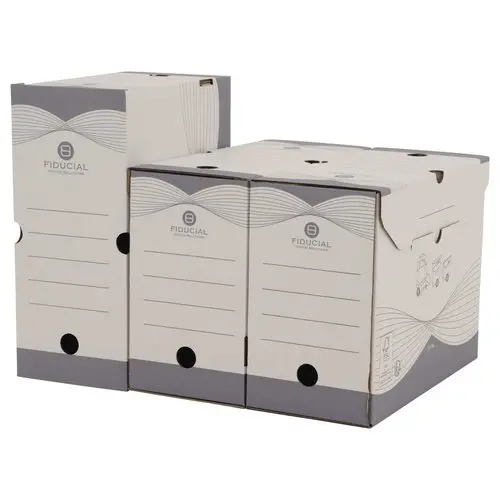 50 Boîtes à archives carton Easy - Dos 15 cm - FIDUCIAL