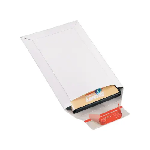 20 Pochettes d'expédition carton rigide blanc 17x24.5 cm