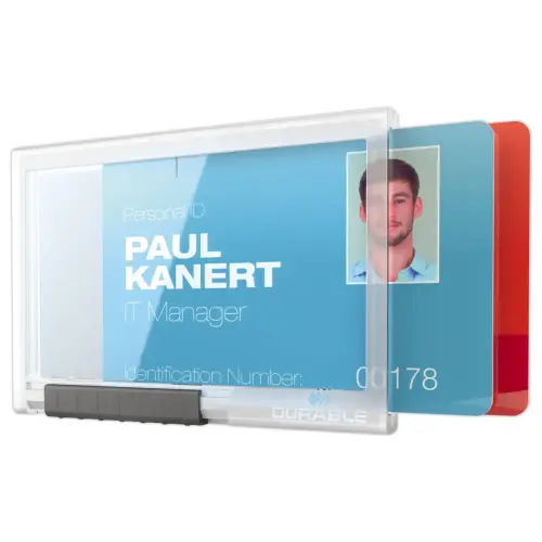 10 Porte cartes PUSHBOX duo 54 x 87 mm