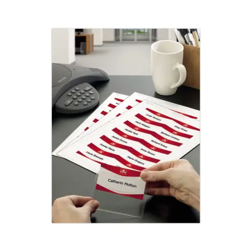 160 Etiquettes pour badges 6 x 9 cm 190 g