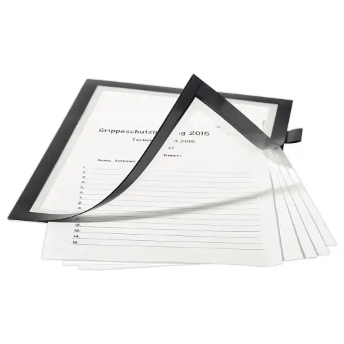 Pochette cadre adhésive Duraframe Note - A4 - Noir - DURABLE