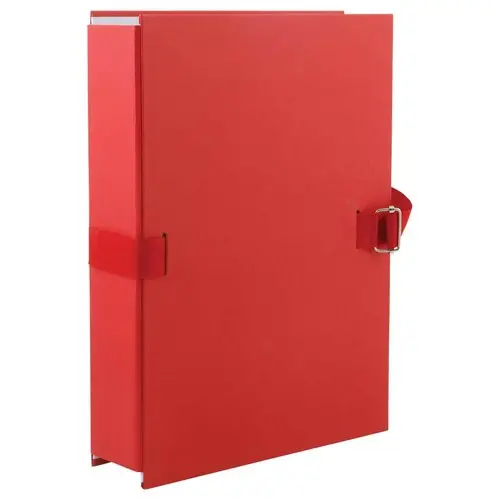 Chemise extensible à rabat et sangle rouge - FIDUCIAL