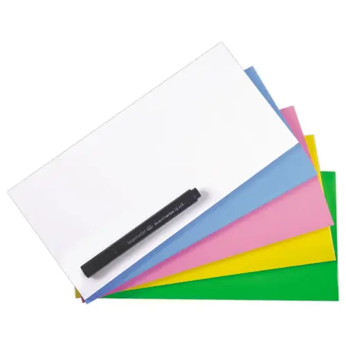 500 Notes &eacute;lectrostatiques Magic Chart - 5 couleurs - 10 x 20 cm - LEGAMASTER 