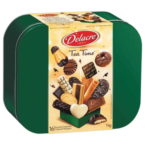 Assortiment de biscuits sucr&eacute;s Tea Time Delacre - 1 kg 