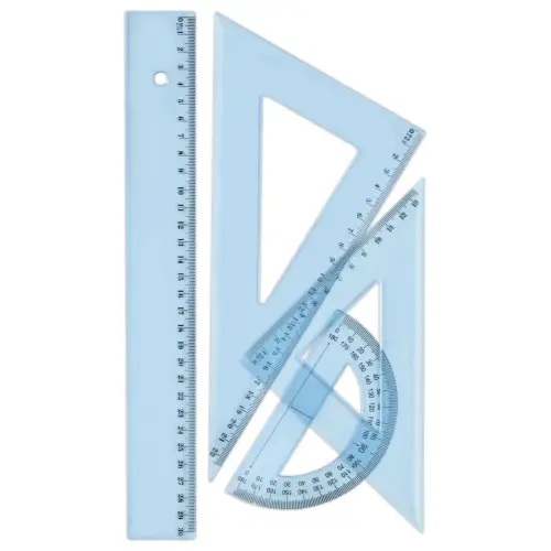 Set 4 pi&egrave;ces de Mesure en Plastique Bleu Incassable - WONDAY 
