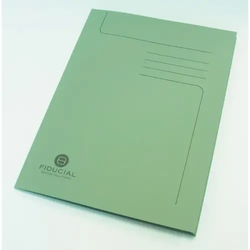 50 Chemises sous-dossier carte 2 rabats - Vert - FIDUCIAL 