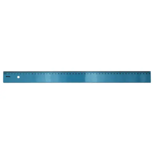 R&egrave;gle plate 50cm en Plastique Gradu&eacute;e avec Biseau - WONDAY 