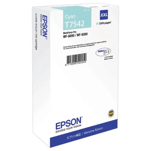Cartouche EPSON T7542 CYAN