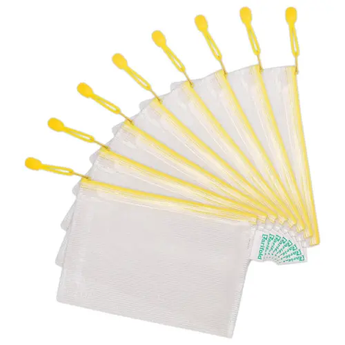 8 Pochettes souples arm&eacute;es zip A5 - TARIFOLD 