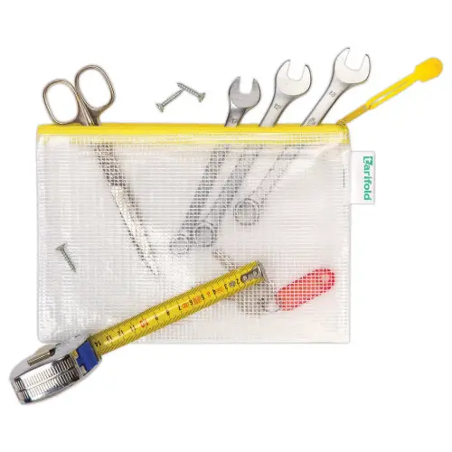 8 Pochettes souples arm&eacute;es zip A5 - TARIFOLD 