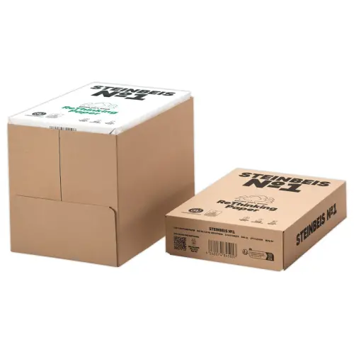 5 Ramettes de 500 feuilles de papier recycl&eacute; - A3 - 80g 