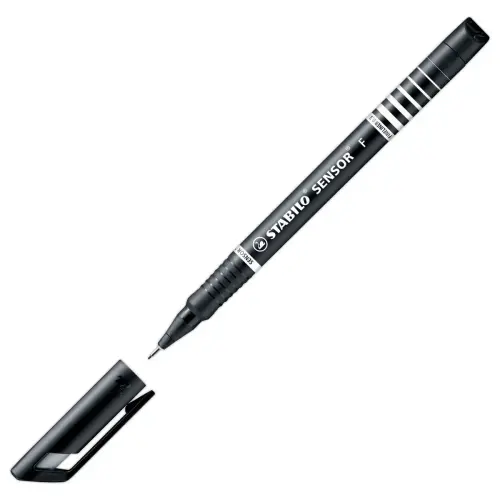 Stylo-feutre SENSOR F - Pointe fine - Noir - STABILO