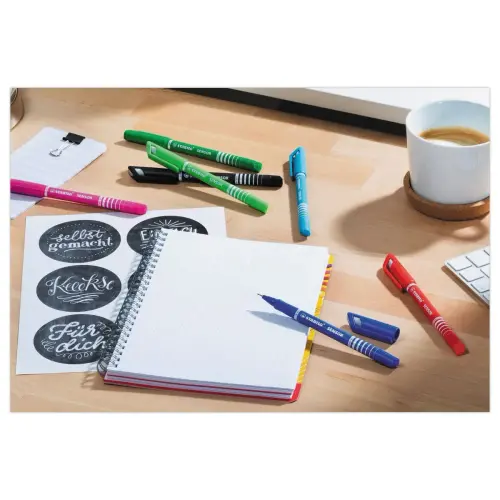 Stylo-feutre SENSOR F - Pointe fine - Rouge - STABILO