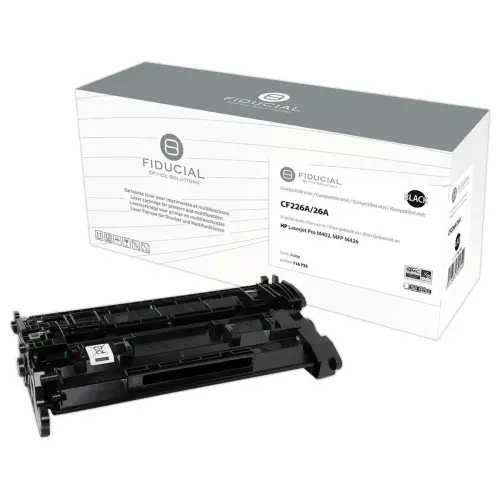 Cartouche noire laser - équiv. HP 26A CF226A - K15870F4 Fiducial