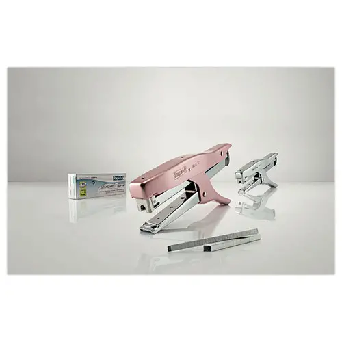 Pince agrafeuse Sp19 1/4 - rose mat - RAPID + une boite de 5000 agrafes offerte