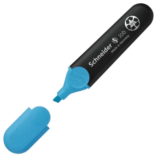 Surligneur Job Bleu 1-5mm - Rechargeable & Encre Bio- SCHNEIDER