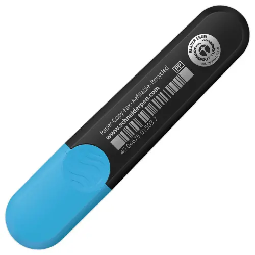 Surligneur Job Bleu 1-5mm - Rechargeable & Encre Bio- SCHNEIDER