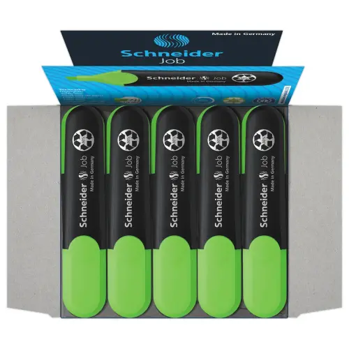 Surligneur Job Vert 1-5mm - Ecologique & Rechargeable - SCHNEIDER 