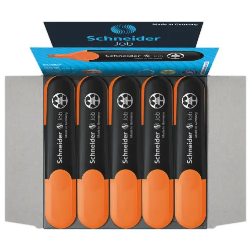 Surligneur Job Orange 1-5mm - Encre Bio & Rechargeable - SCHNEIDER
