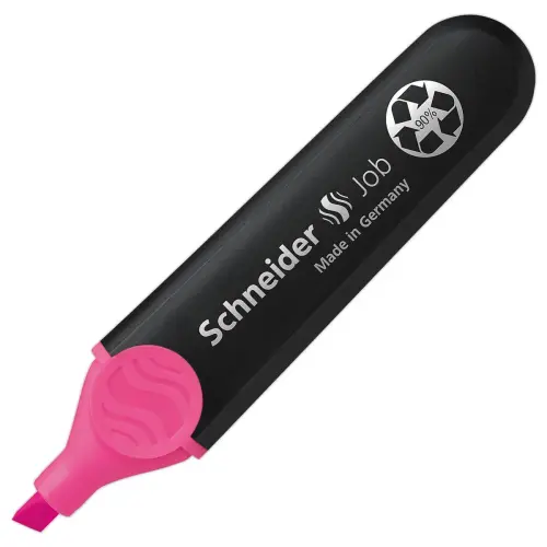 Surligneur 1-5mm Job Rose - Recycl&eacute; - Rechargeable - Encre Bio - SCHNEIDER 