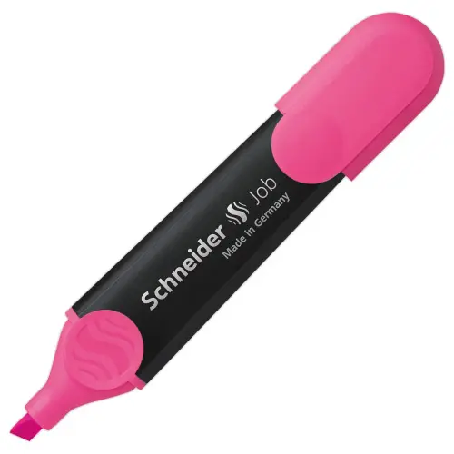 Surligneur 1-5mm Job Rose - Recycl&eacute; - Rechargeable - Encre Bio - SCHNEIDER 