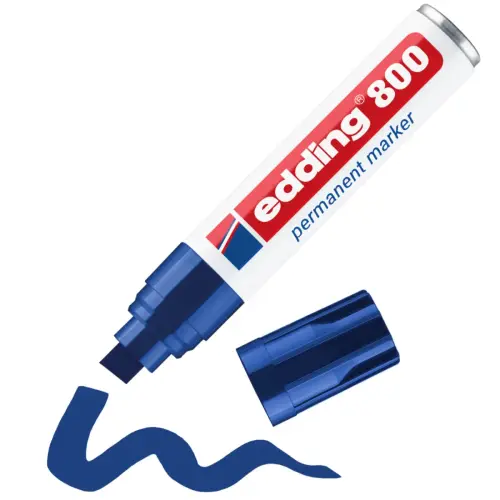 5 Marqueurs EDDING 800 - BLEU 