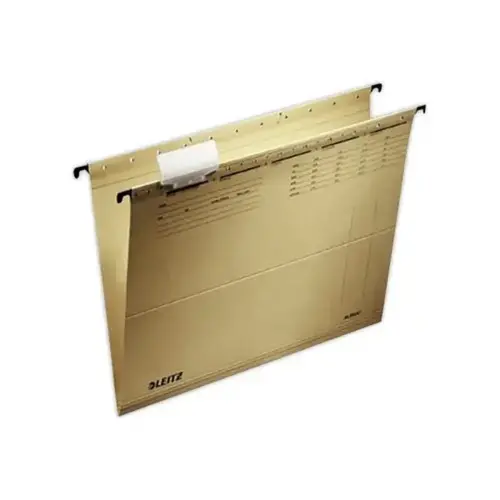 25 Dossiers suspendus Leitz pour tiroirs ft A4, chamois