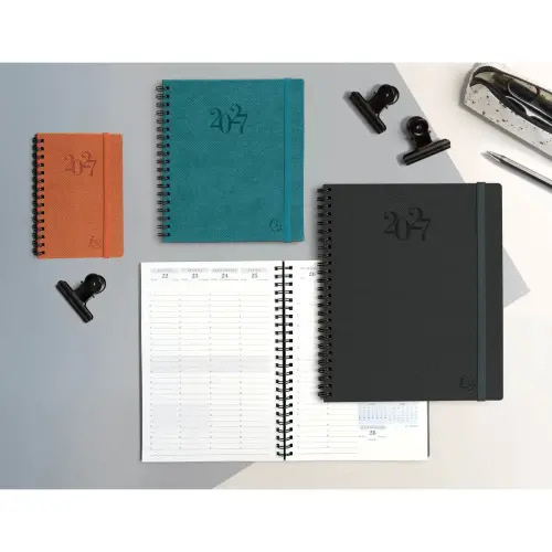 Agenda semainier Exacompta Swan - 15x17cm - Bleu