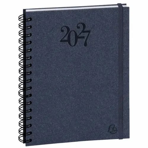 Agenda J/D journalier Exacompta Napura - 18x22,5 cm - Bleu