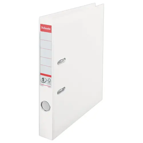 Classeur &agrave; levier n&deg;1 Power - Dos 5 cm - Blanc - ESSELTE 