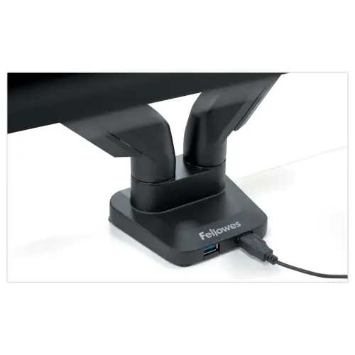 Bras porte-écrans double Platinum Series - Noir - FELLOWES