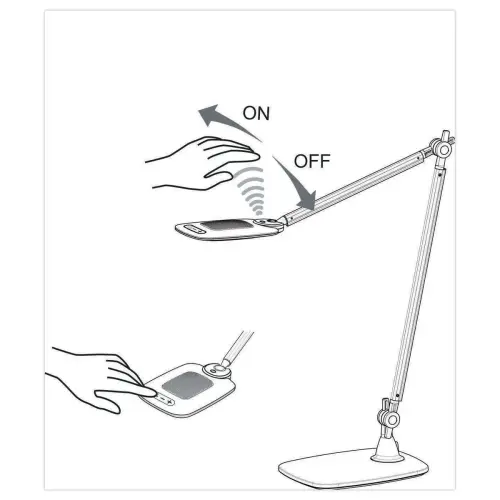 Lampe de bureau LED DUKE 10W grise