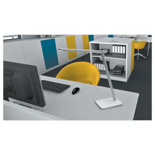 Lampe de bureau JAZZ - Gris m&eacute;tal - UNILUX 