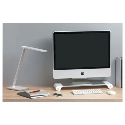 Lampe de bureau JAZZ - Gris m&eacute;tal - UNILUX 