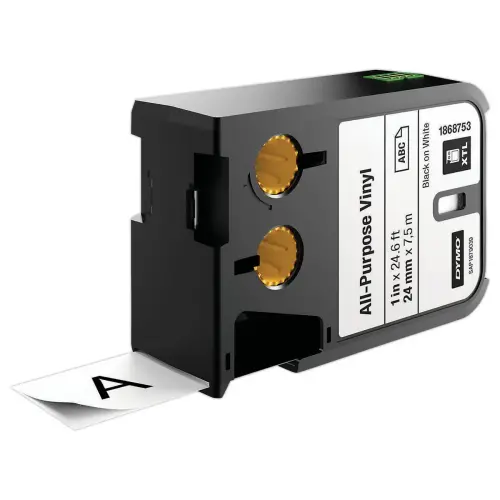 Ruban pour titreuse DYMO XTL 24mm Noir/Blanc