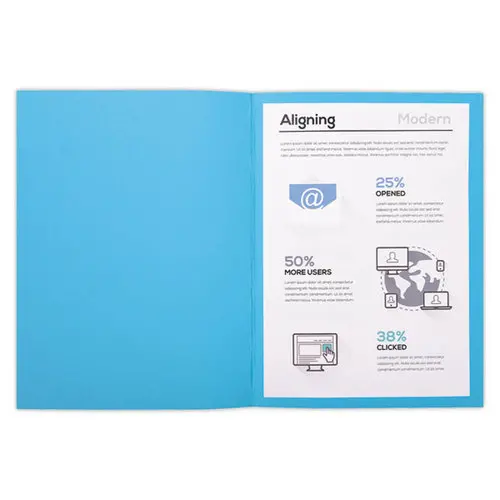 100 Chemises de rangement Forever 170 - Bleu - EXACOMPTA
