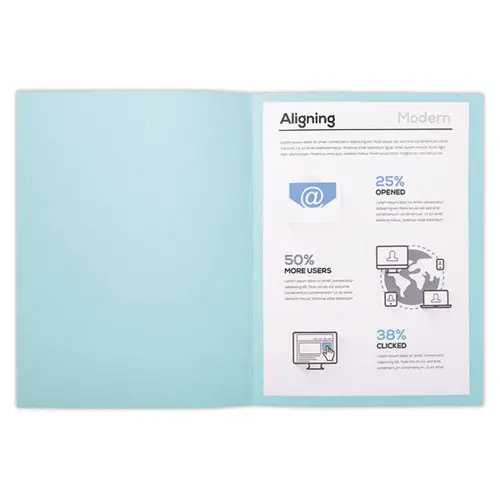 100 Chemises de rangement Forever 170 - Bleu clair - EXACOMPTA