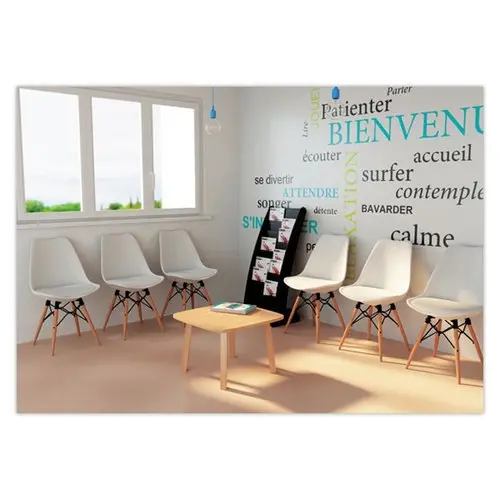 Table basse WOODY 60x60 cm H&ecirc;tre 