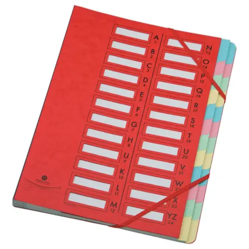 Trieur extensible - 24 compartiments - Rouge 