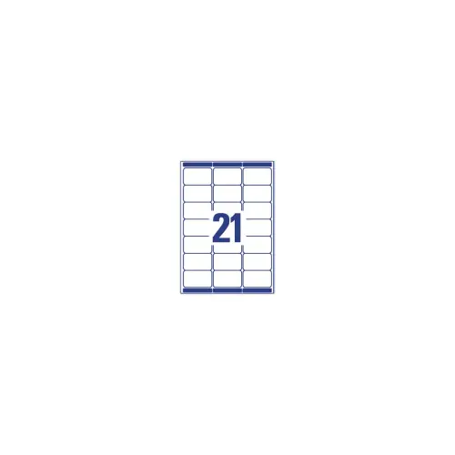 100 Planches d'&eacute;tiquettes laser AVERY 63,5x38,1 mm soit 2400 &eacute;tiq/bo&icirc;te 