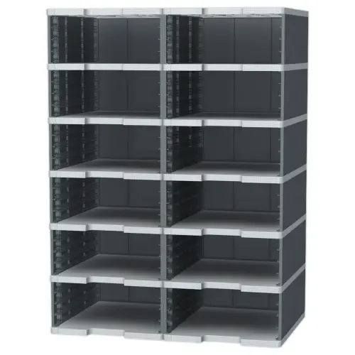 6 Modules pour monter 12 cases sur 2, 3 ou 4 colonnes. 